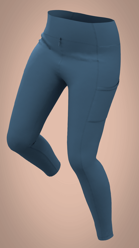 Ziphers Fit & Leisure Elite Tights Blue Jean