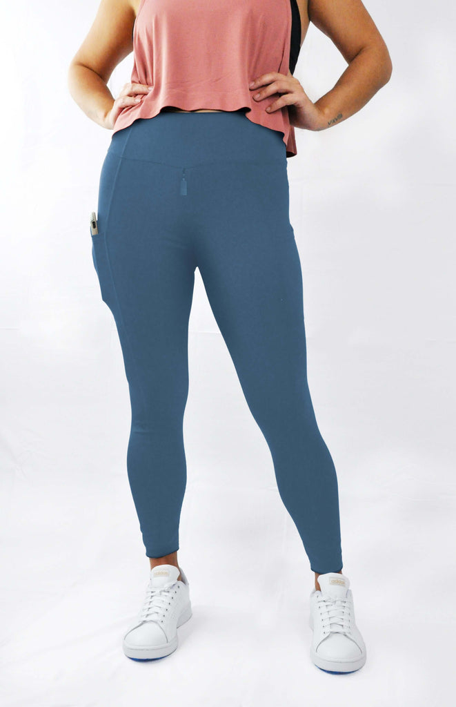 Ziphers Fit & Leisure Elite Tights Blue Jean