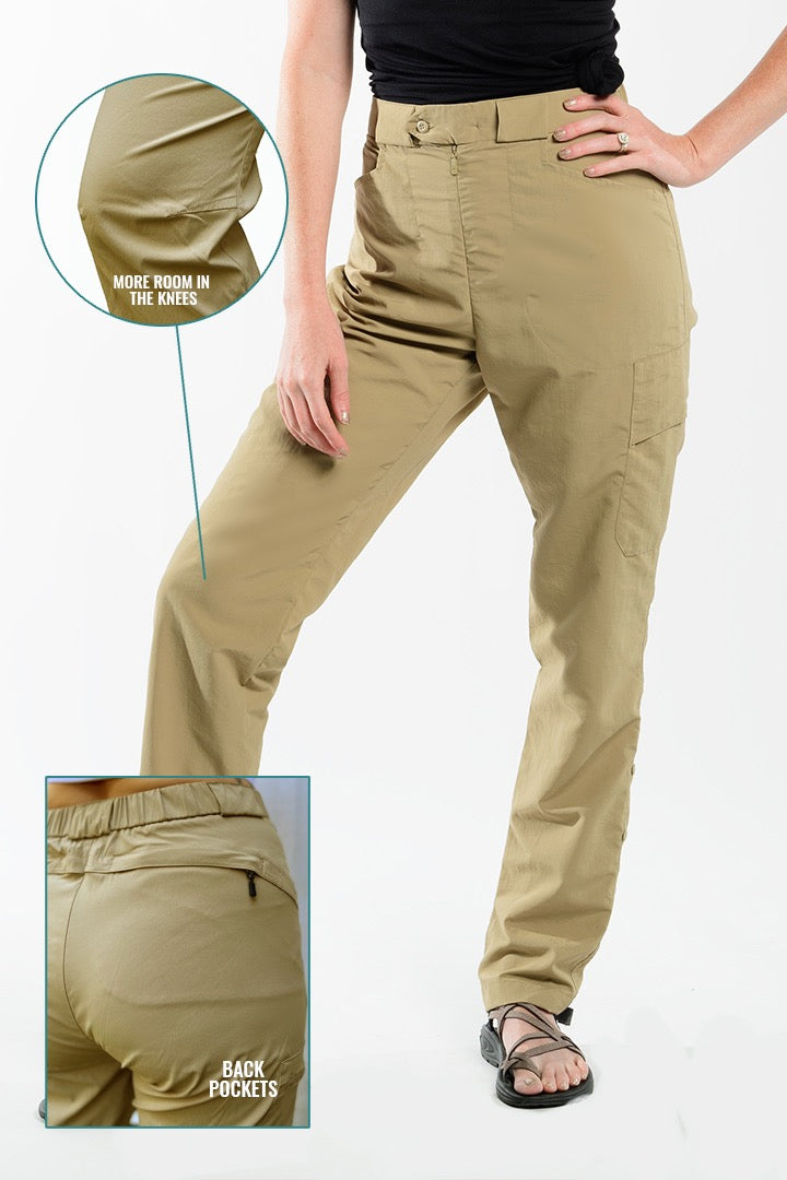 SheFly outdoor pants help women pee outside